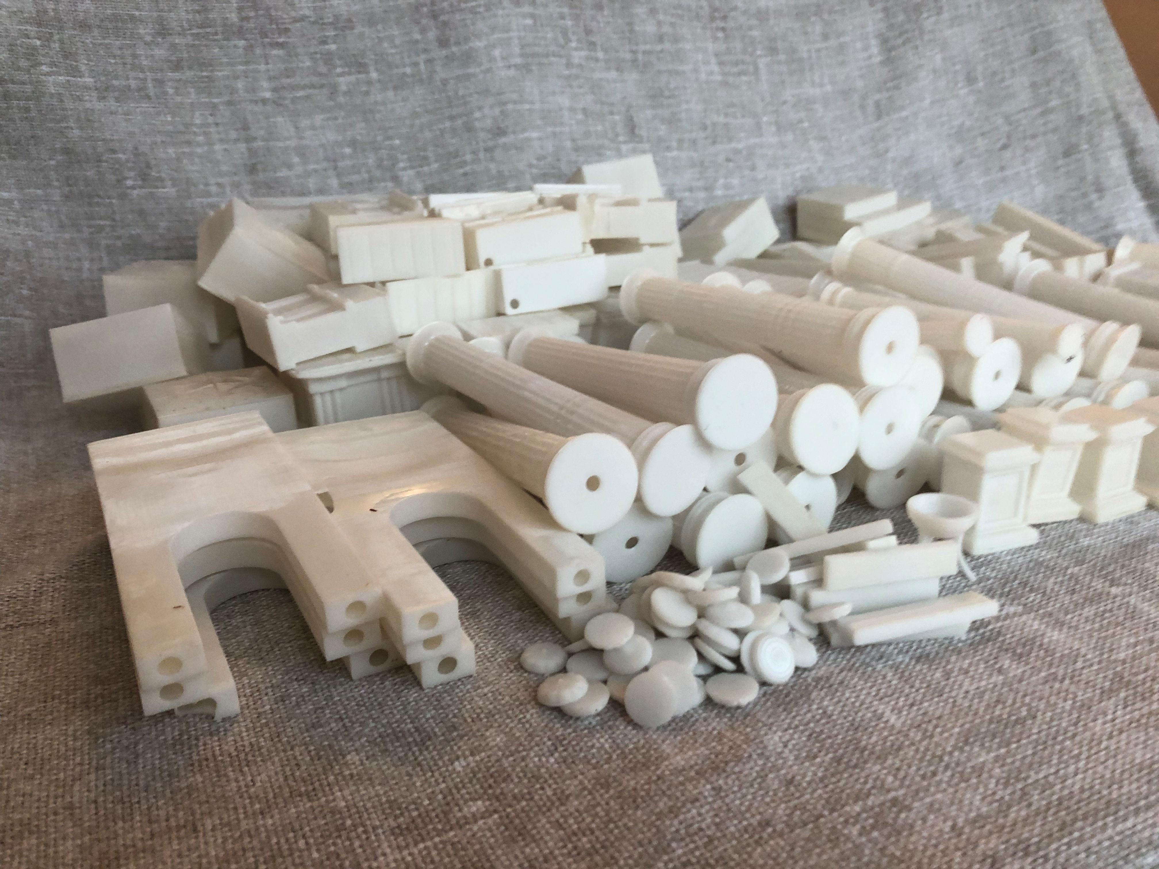 Greek temple modular 3D print model_27