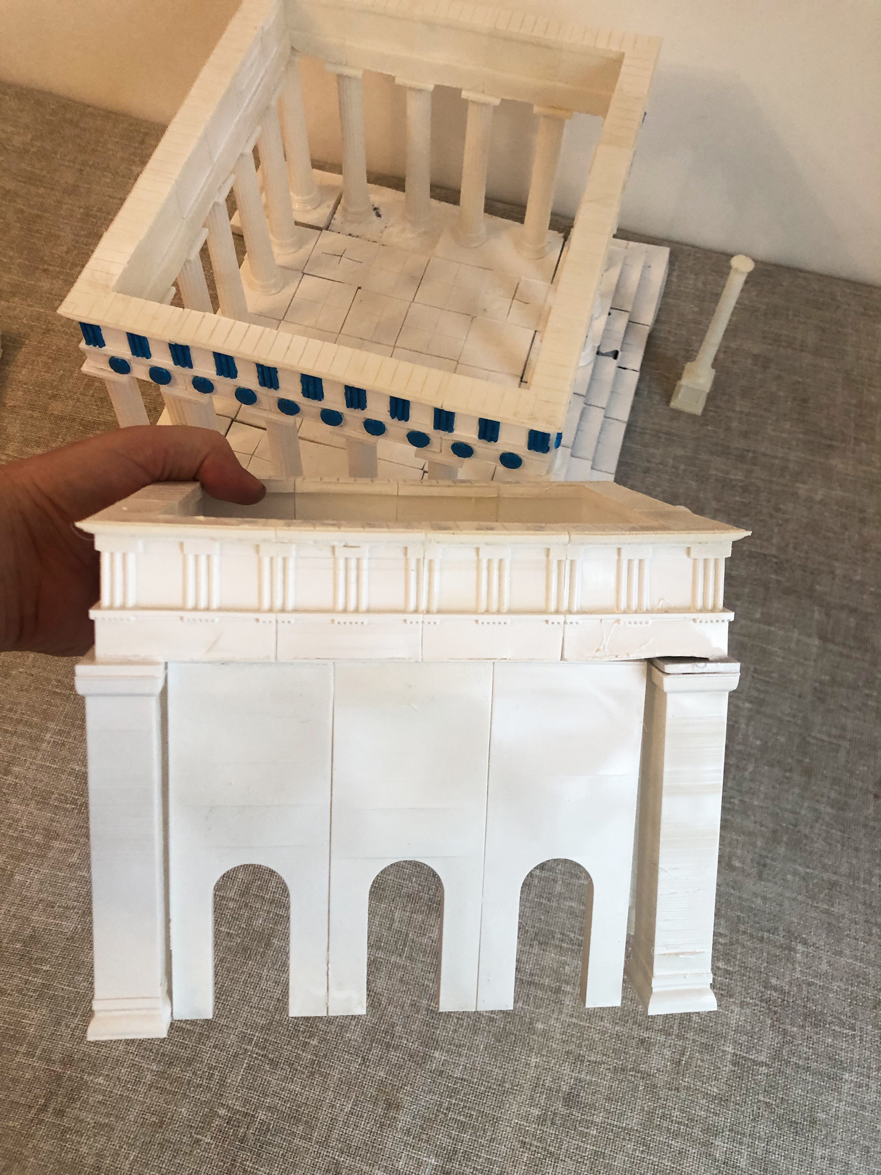 Greek temple modular 3D print model_19