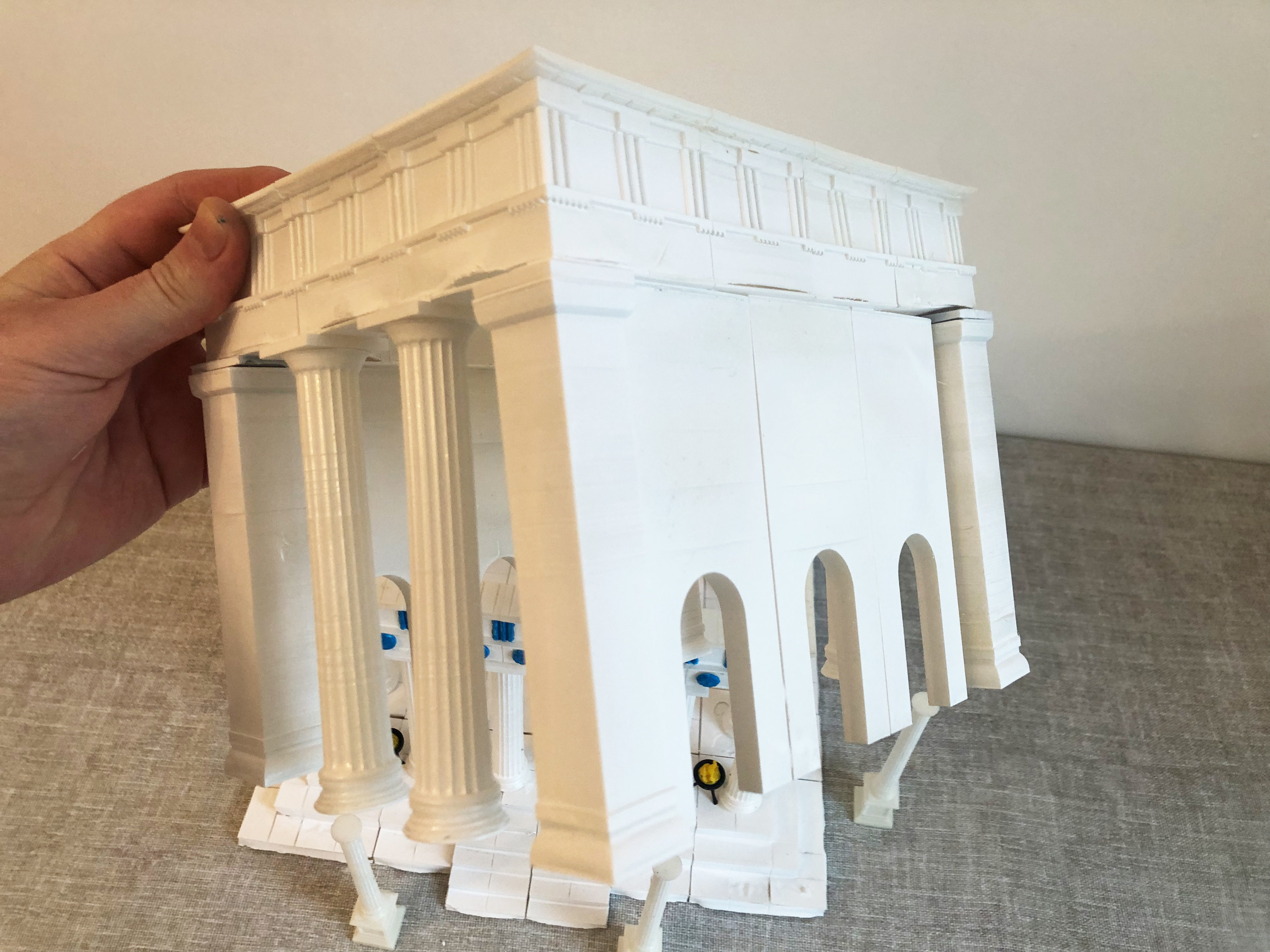 Greek temple modular 3D print model_13