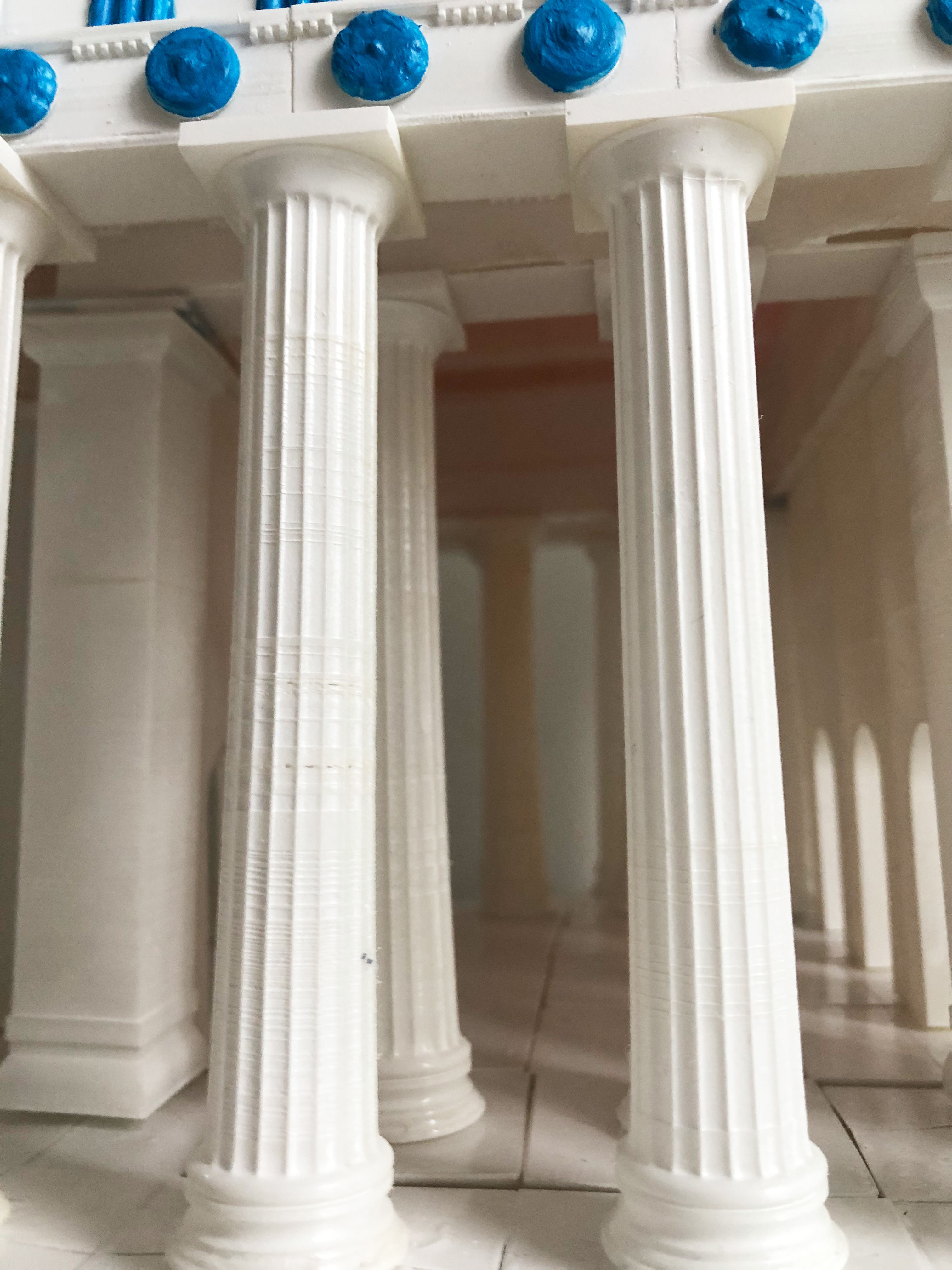Greek temple modular 3D print model_23