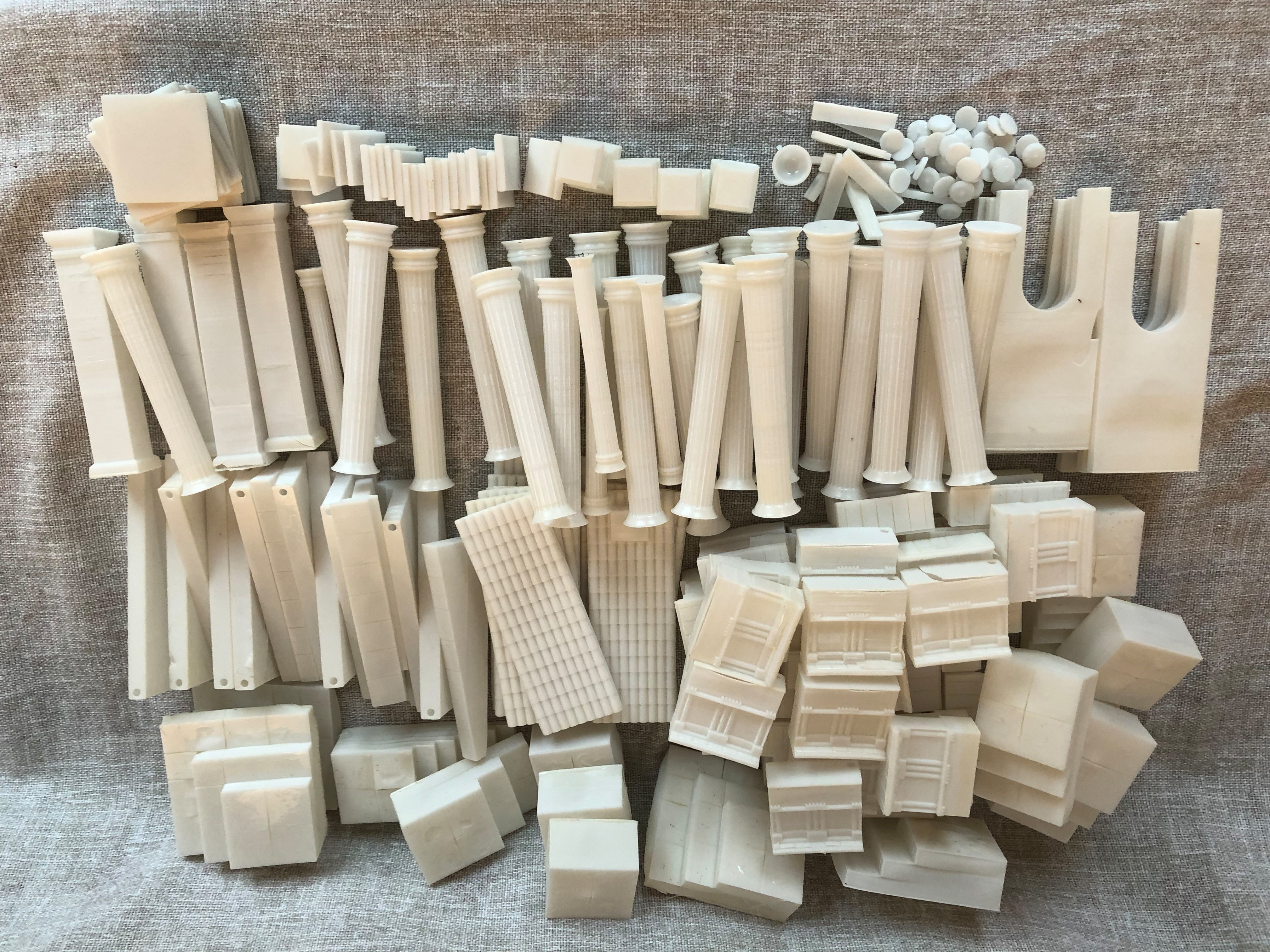 Greek temple modular 3D print model_29