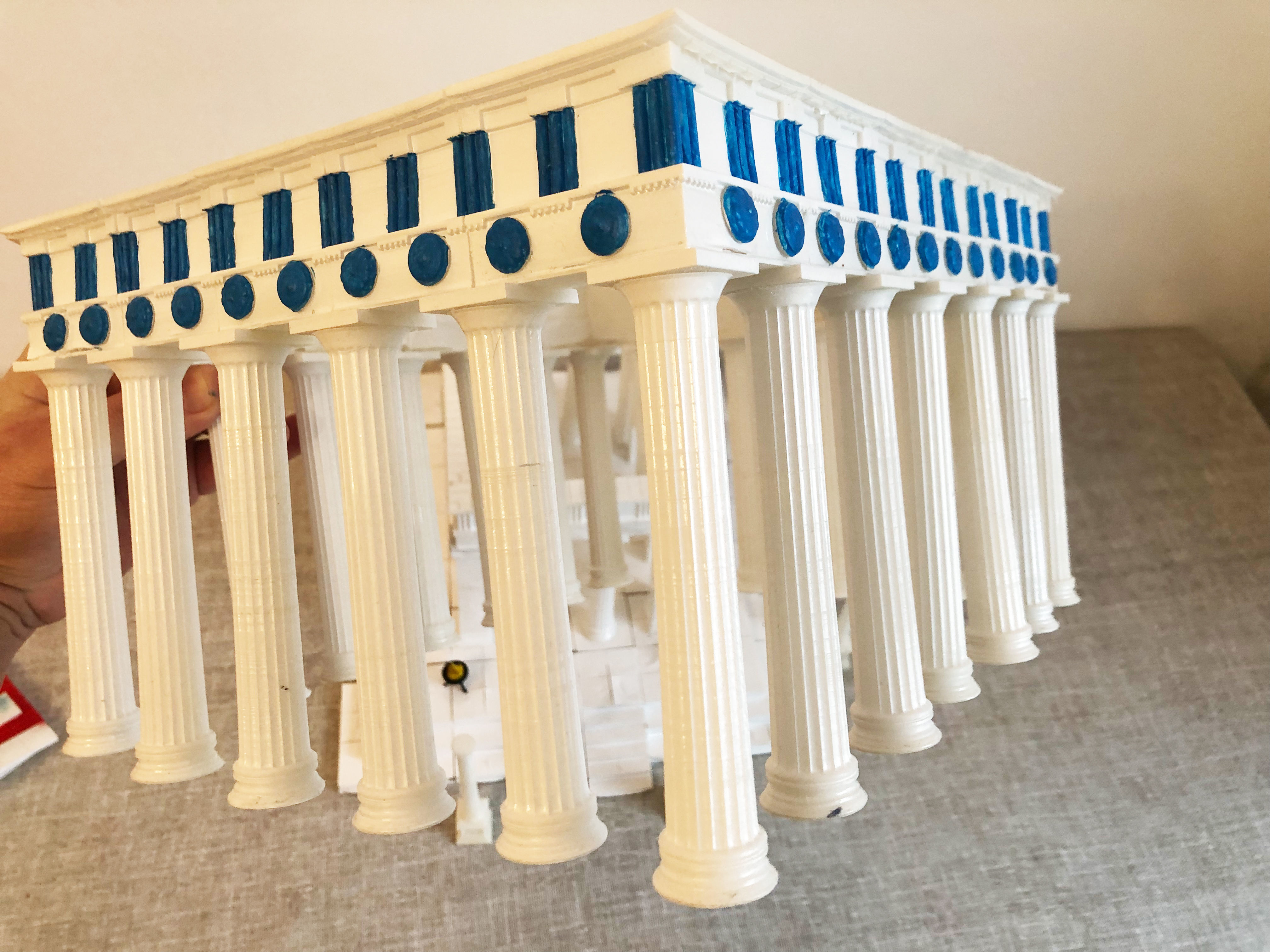 Greek temple modular 3D print model_20