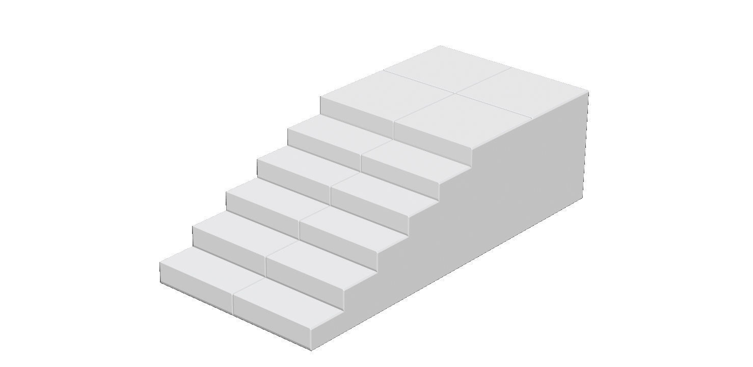 Greek temple modular 3D print model_51
