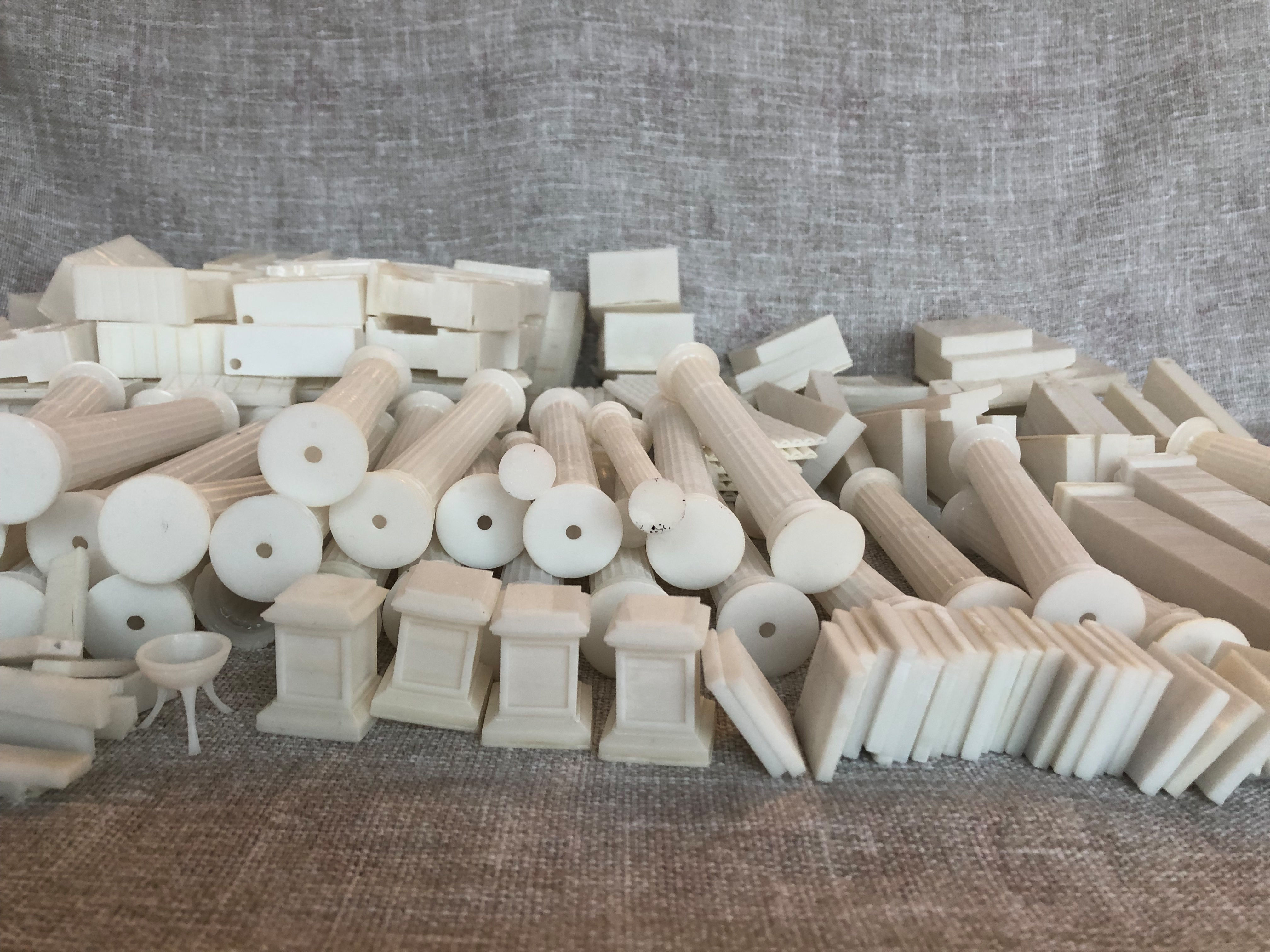 Greek temple modular 3D print model_28