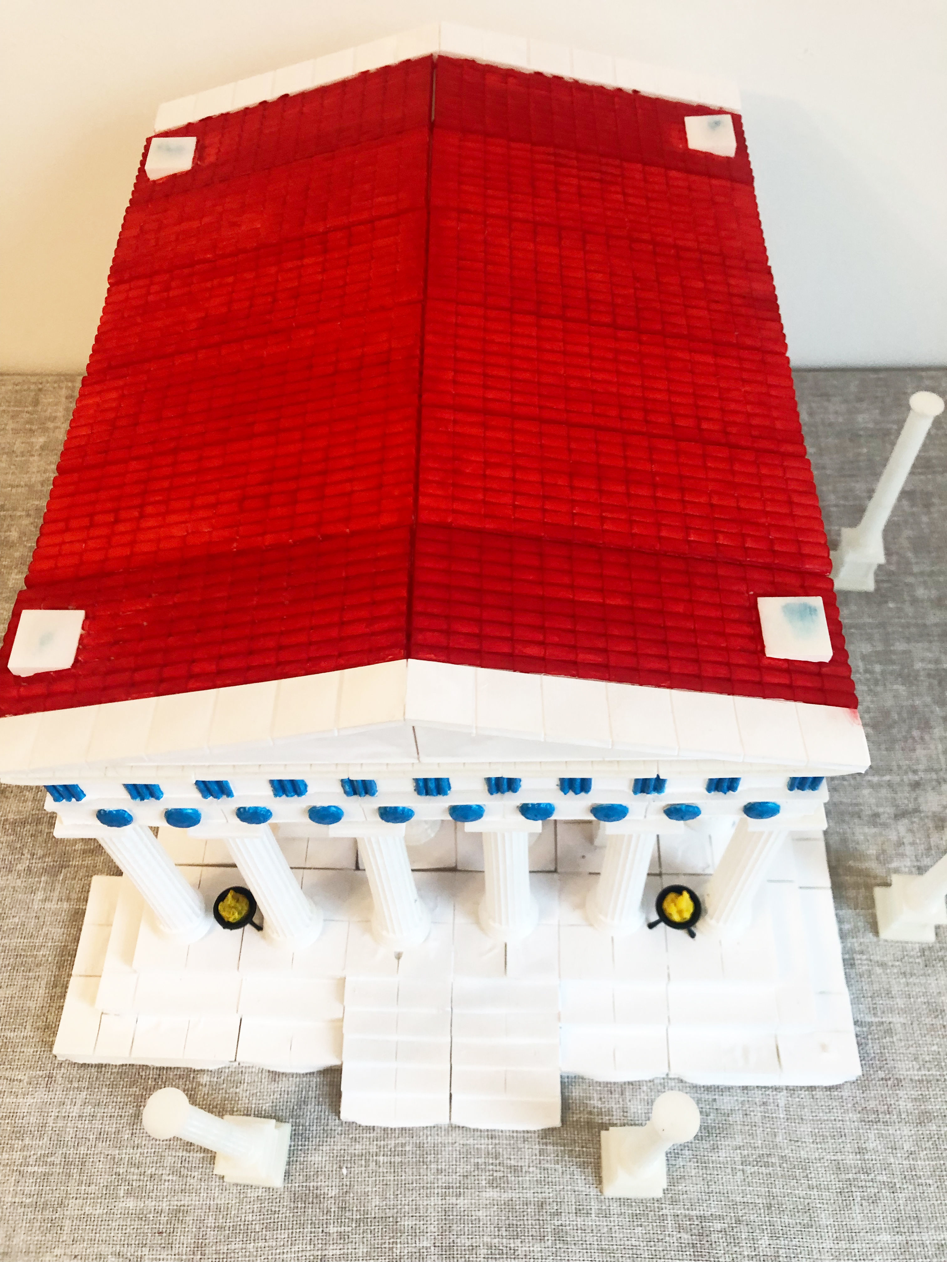 Greek temple modular 3D print model_21