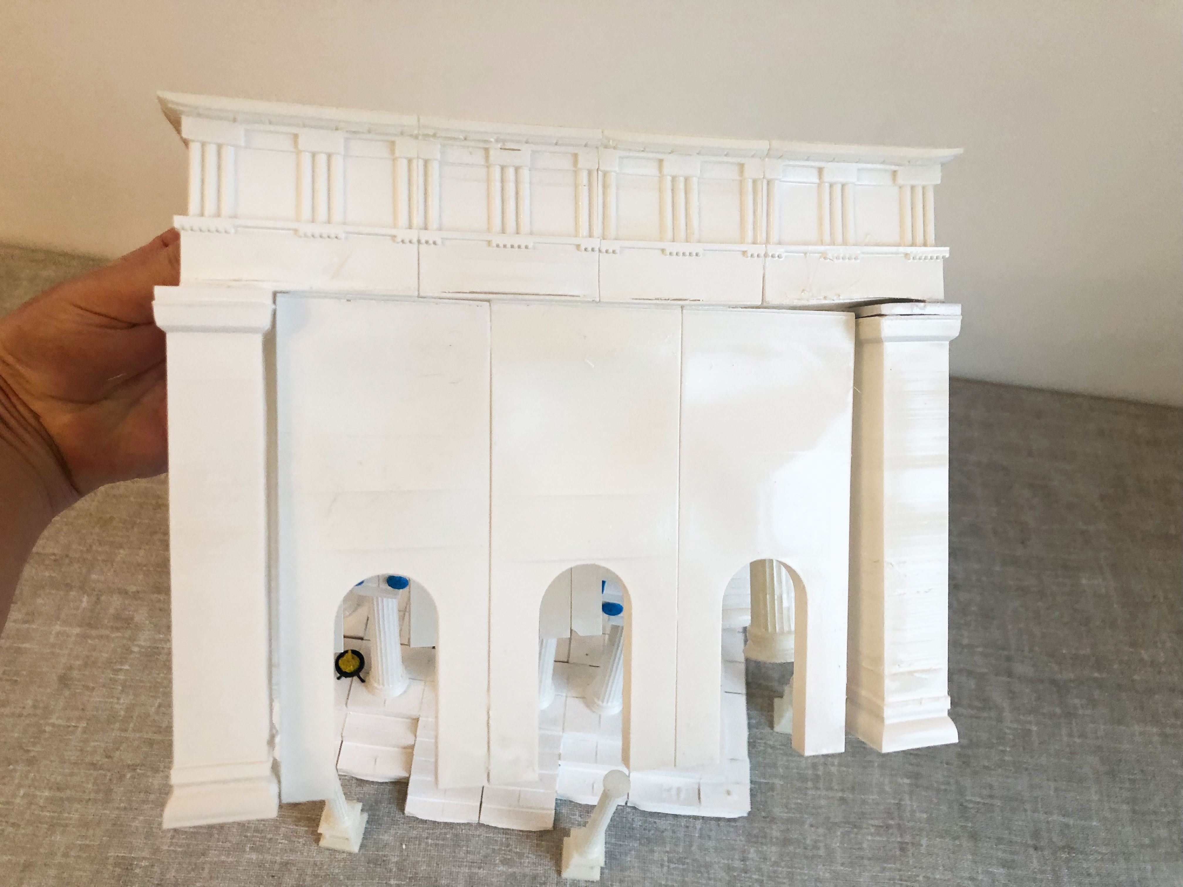 Greek temple modular 3D print model_15