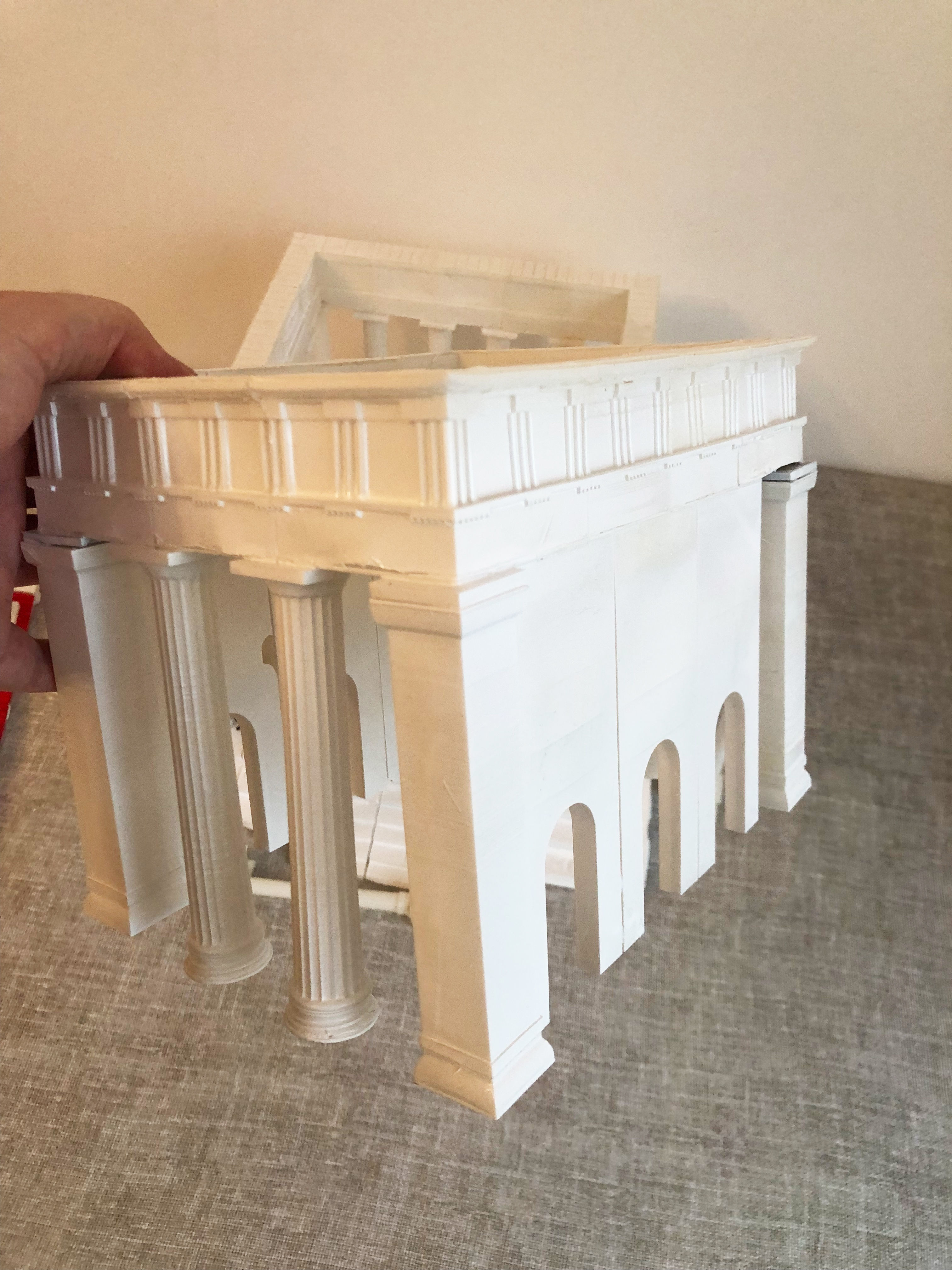Greek temple modular 3D print model_9