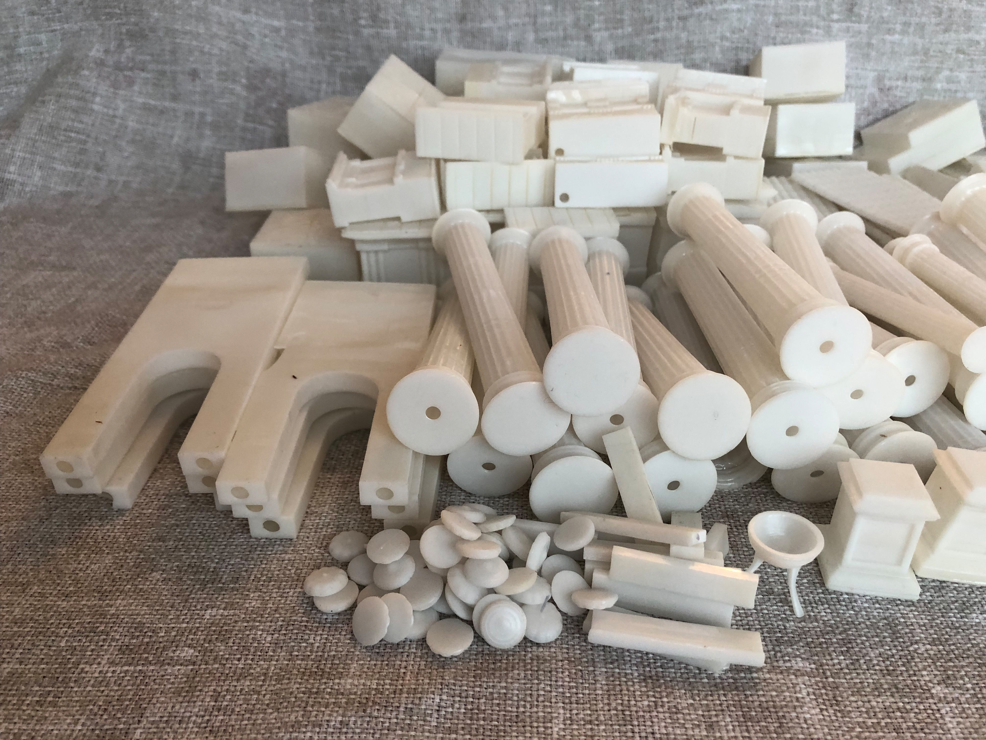 Greek temple modular 3D print model_32