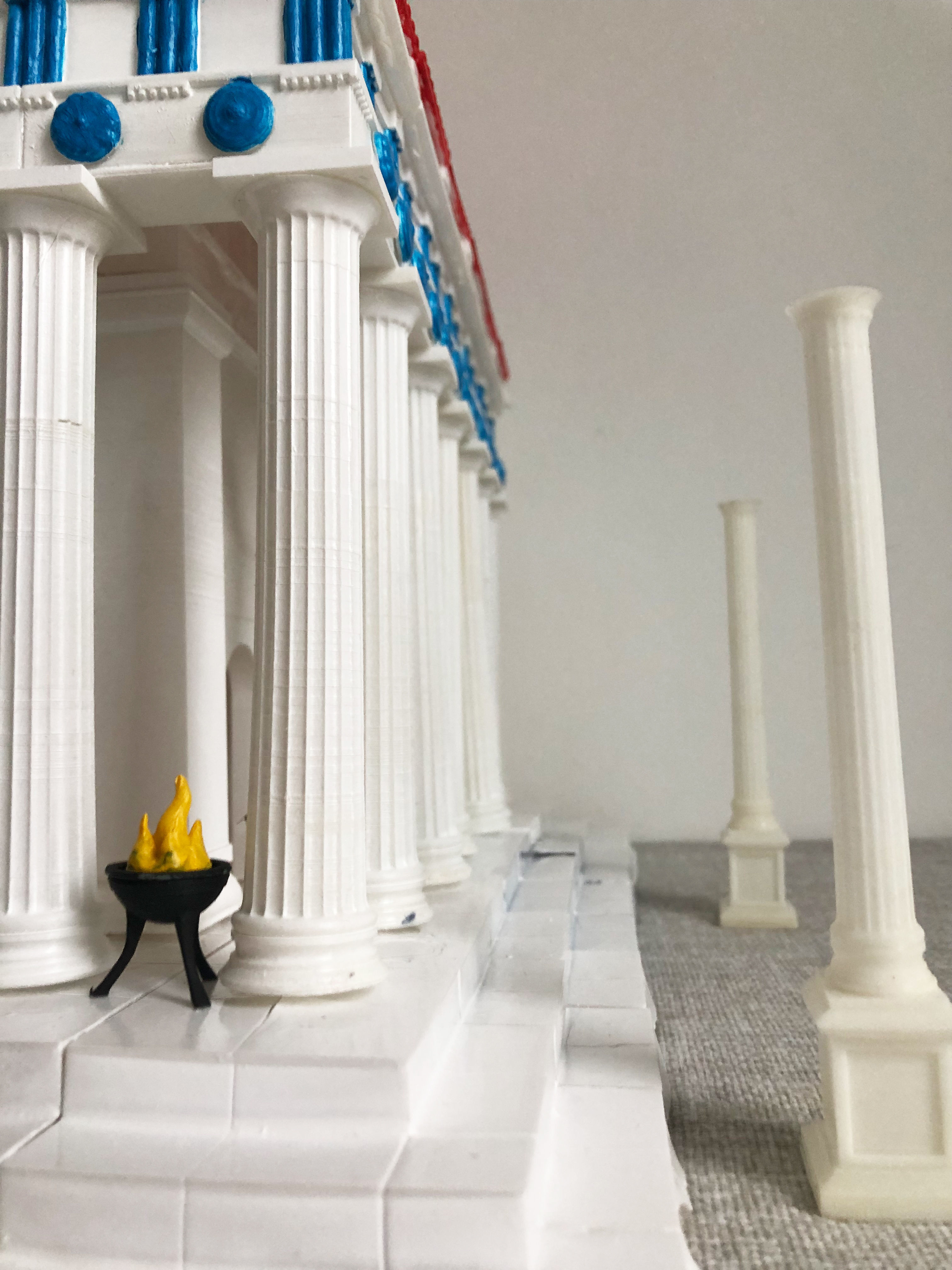 Greek temple modular 3D print model_22
