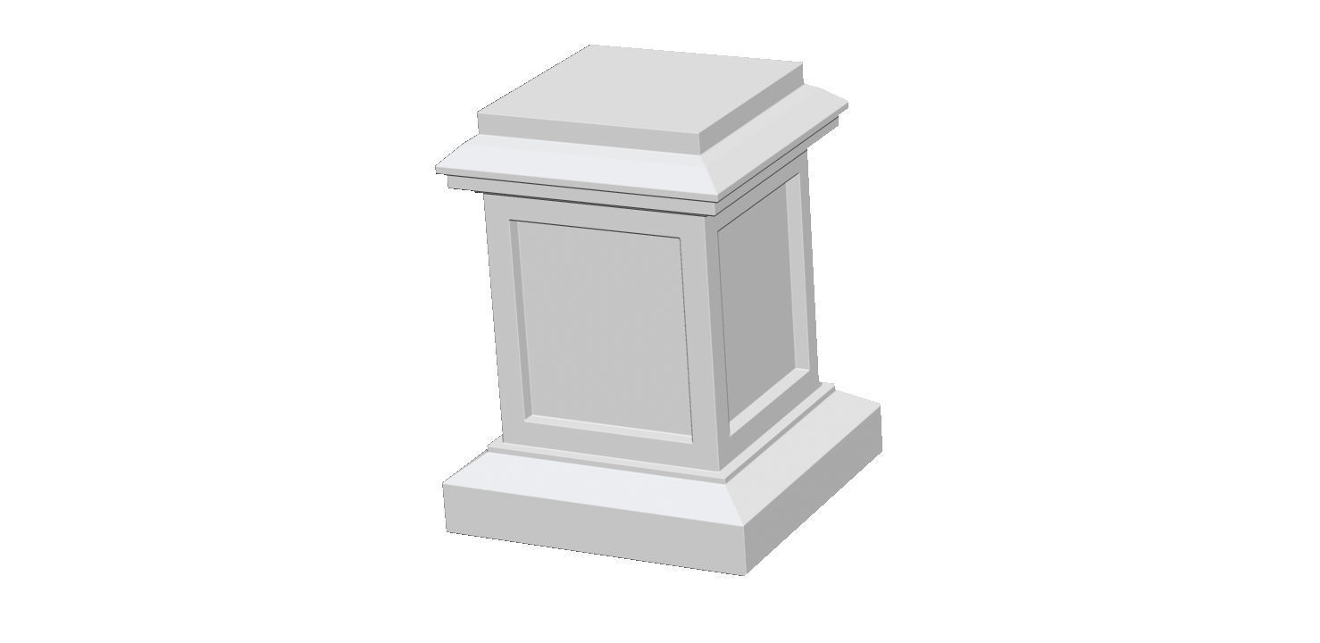 Greek temple modular 3D print model_47