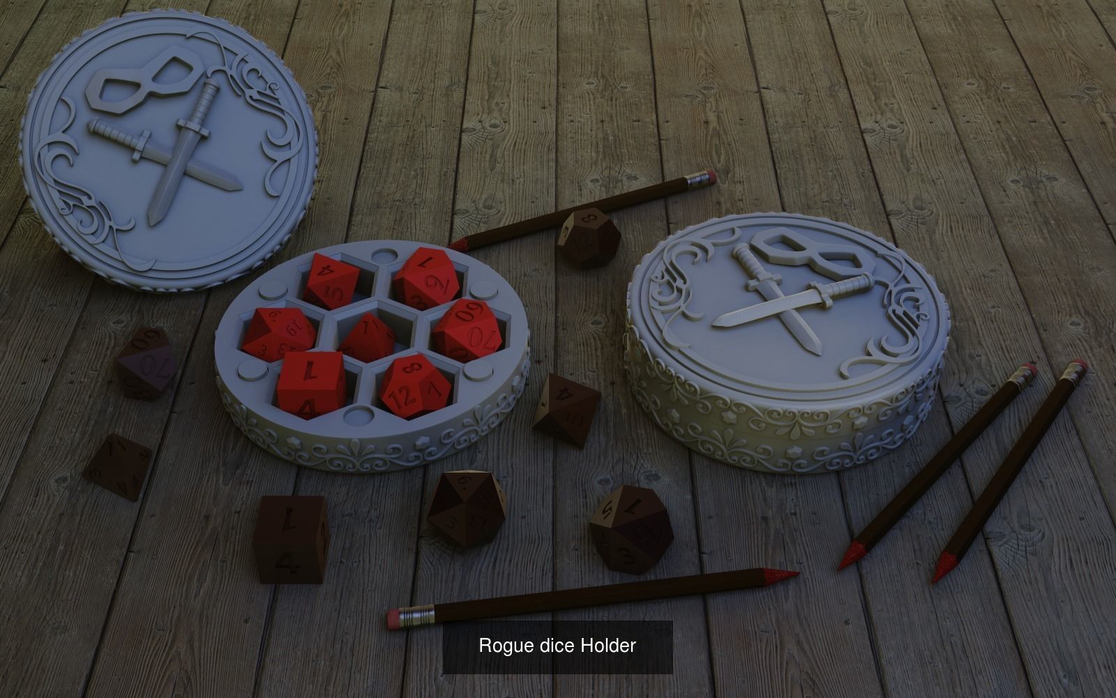 Dice holder Bundle 3D Model Collection_13