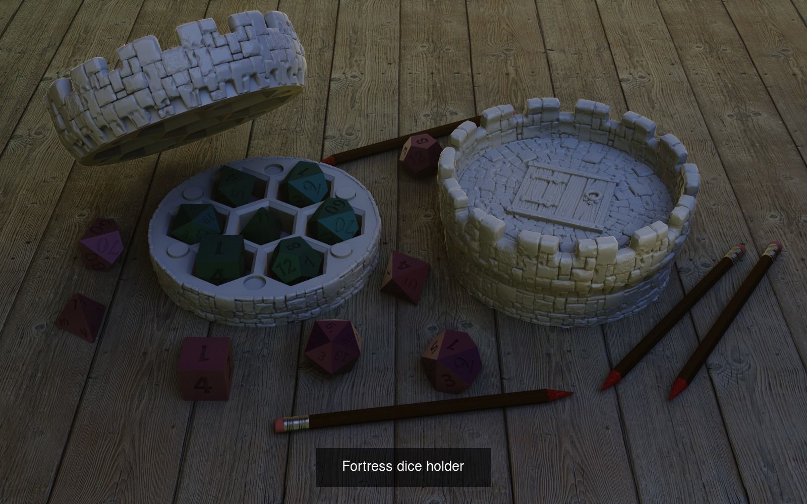 Dice holder Bundle 3D Model Collection_29