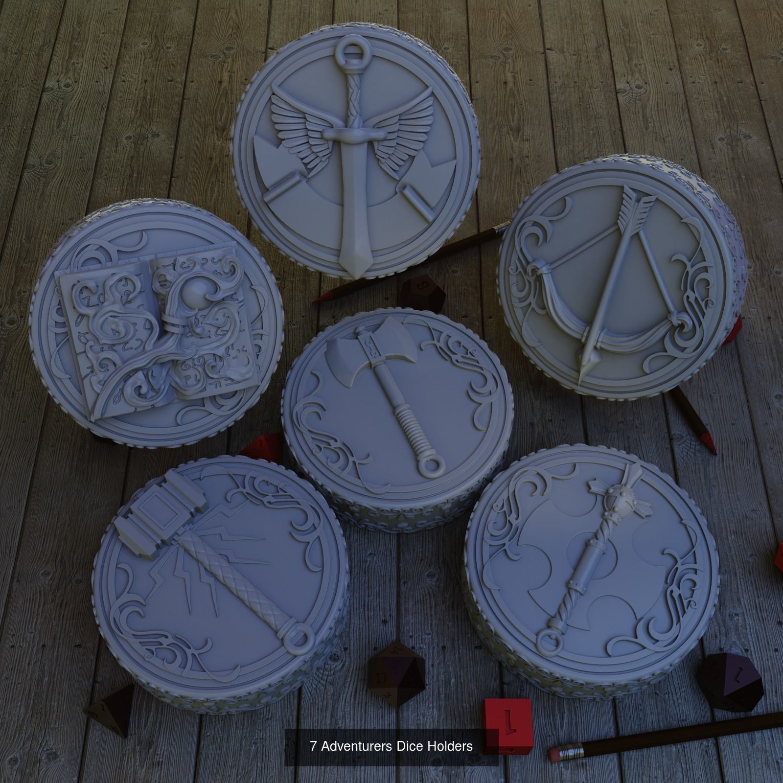 Dice holder Bundle 3D Model Collection_34