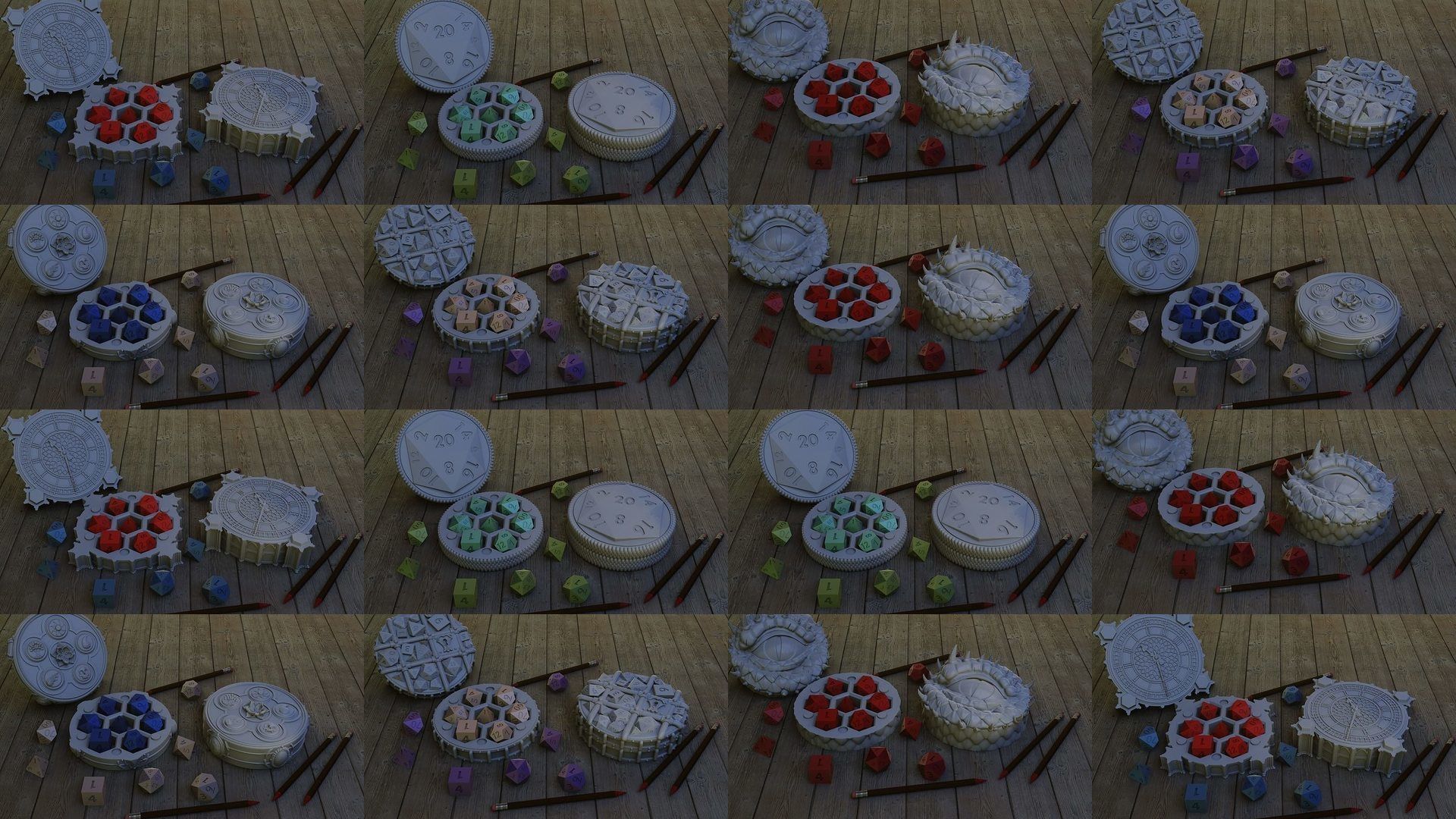 Dice holder Bundle 3D Model Collection_3