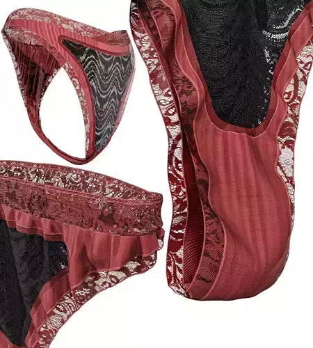 Girls Panty 3D model
