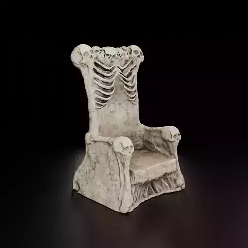 A throne of skulls 3D model