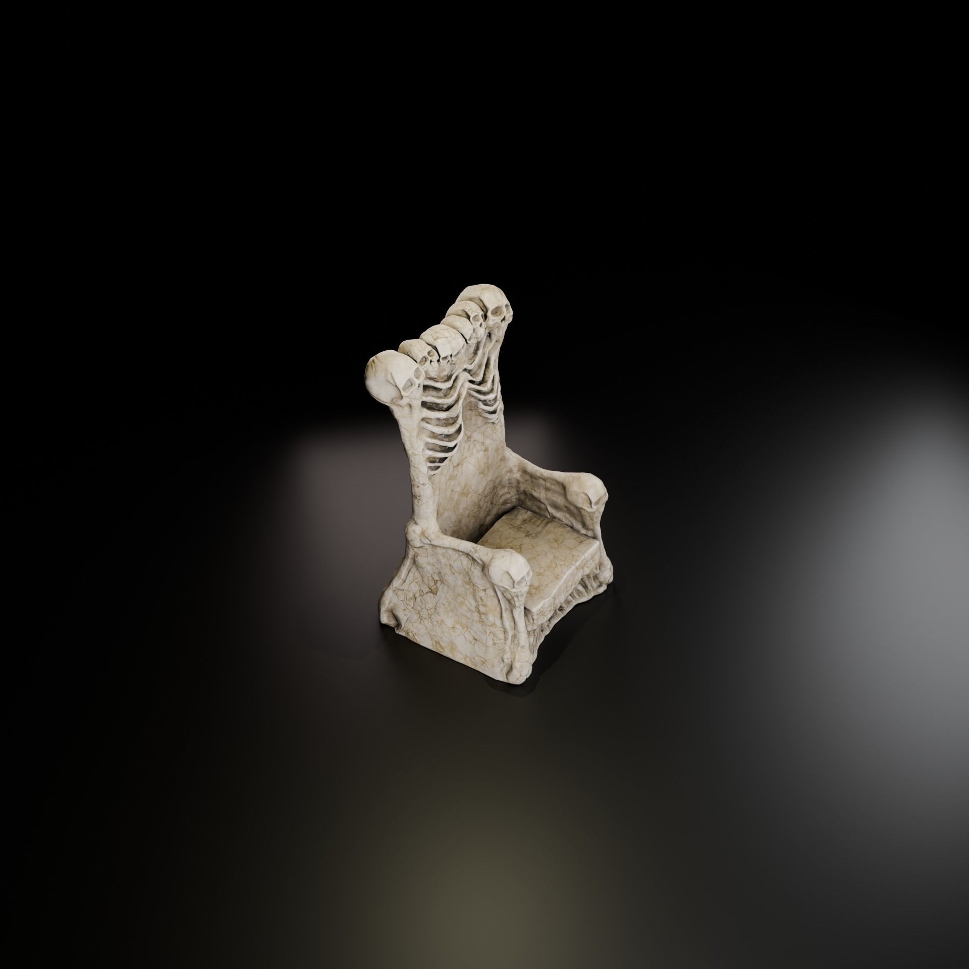 A throne of skulls 3D model_5
