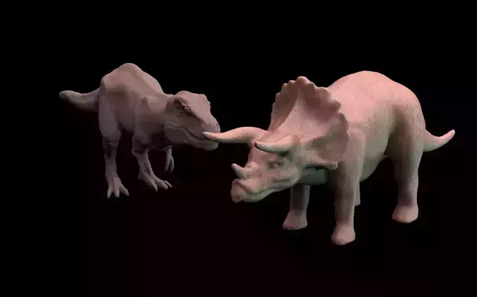 Dinosaur Triceratops Tyrannosaurus