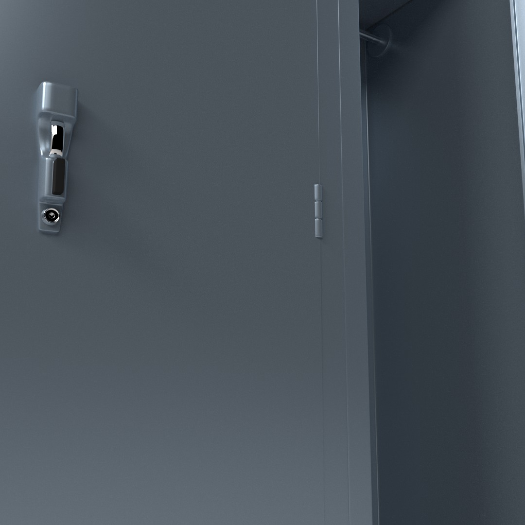 Locker 3D model_2