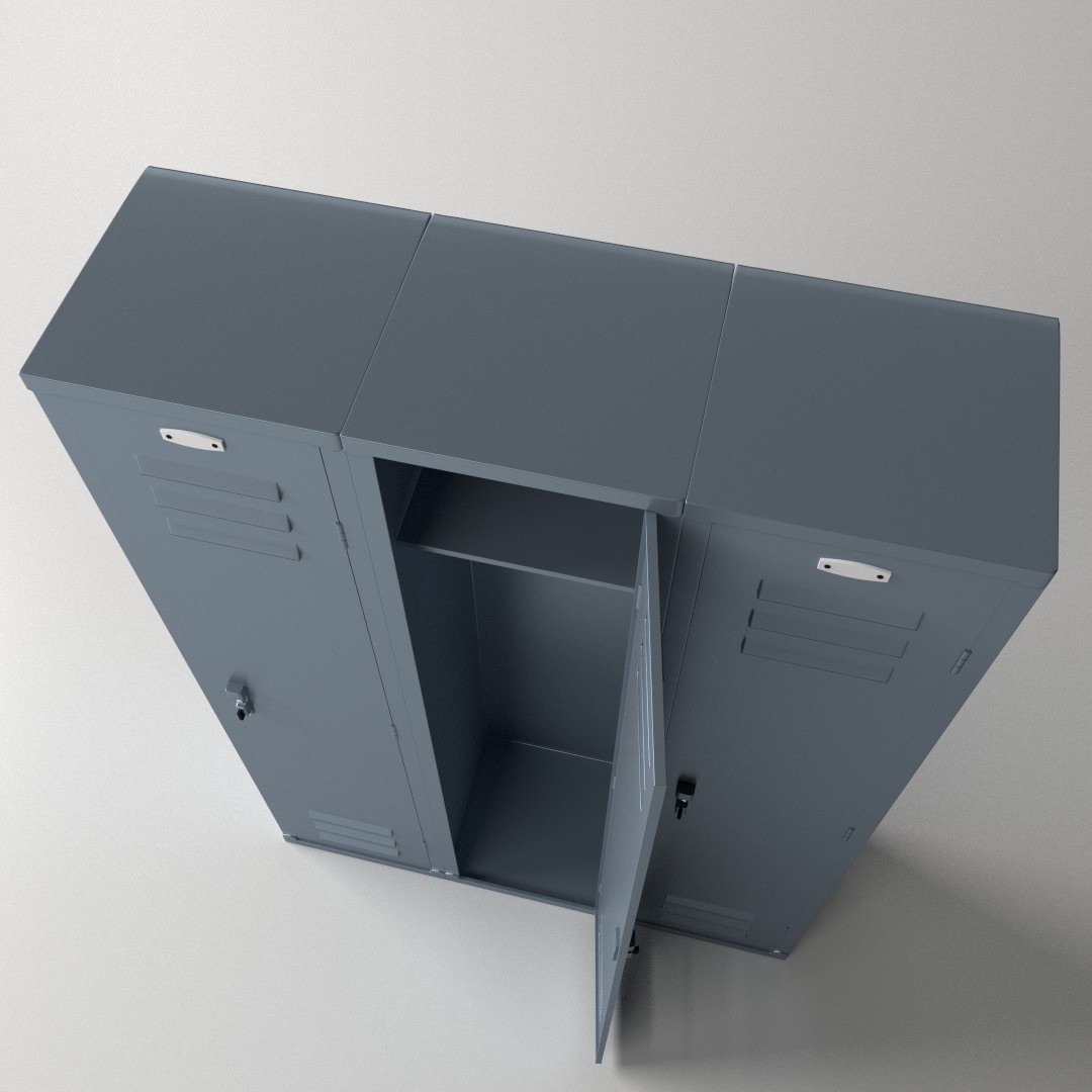Locker 3D model_1