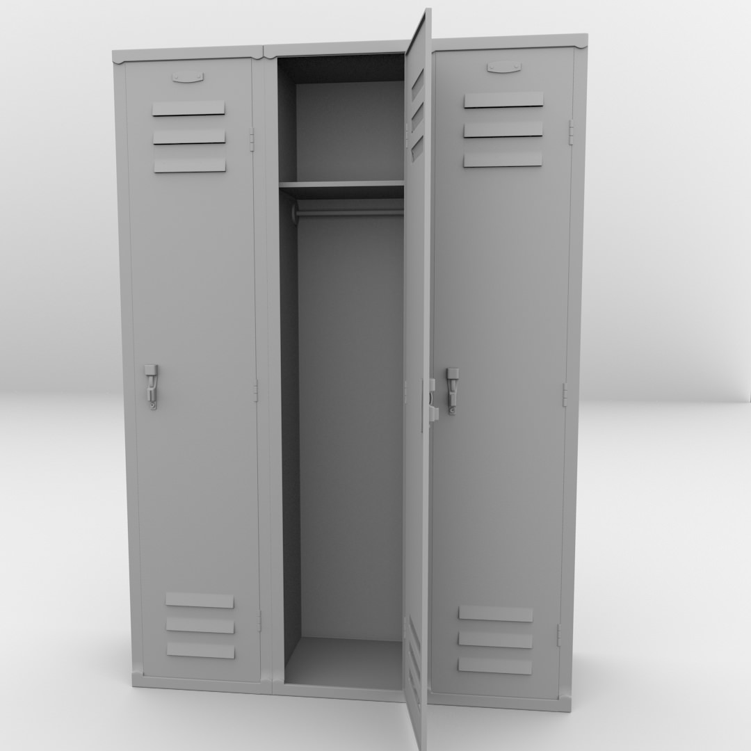 Locker 3D model_4