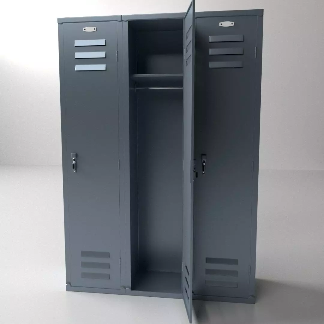 Locker 3D model_0
