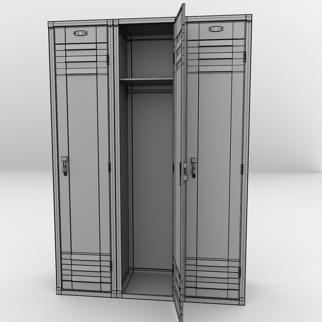 Locker 3D model_3