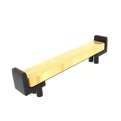 Wooden chair wood sofa 3D model