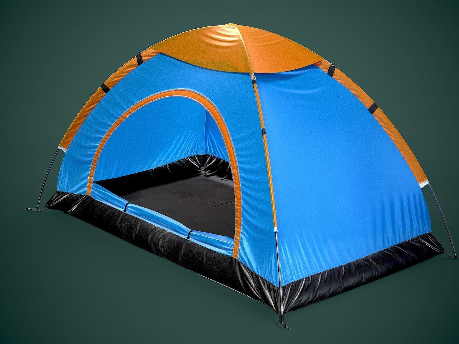 Camping Tent Low-poly 3D model_3