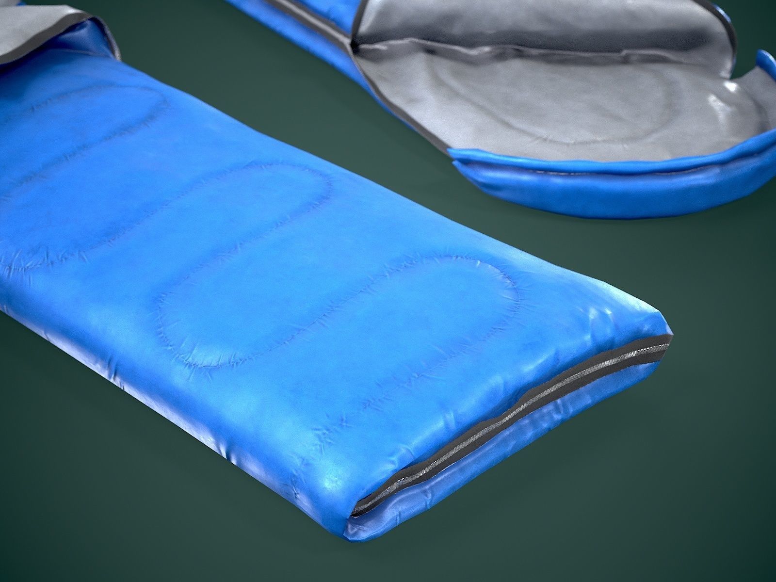 Sleeping Bag Low-poly 3D model_13