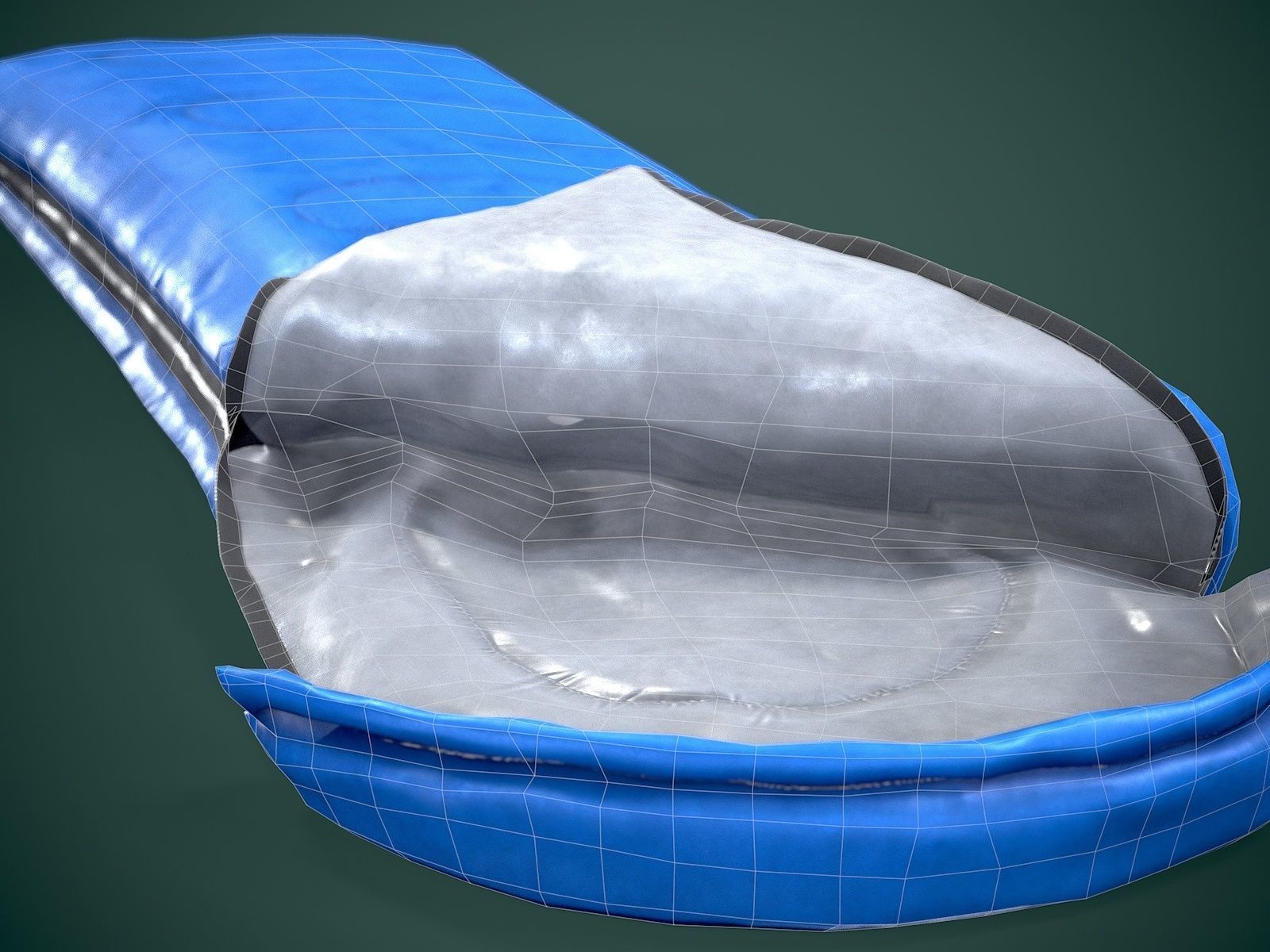 Sleeping Bag Low-poly 3D model_12