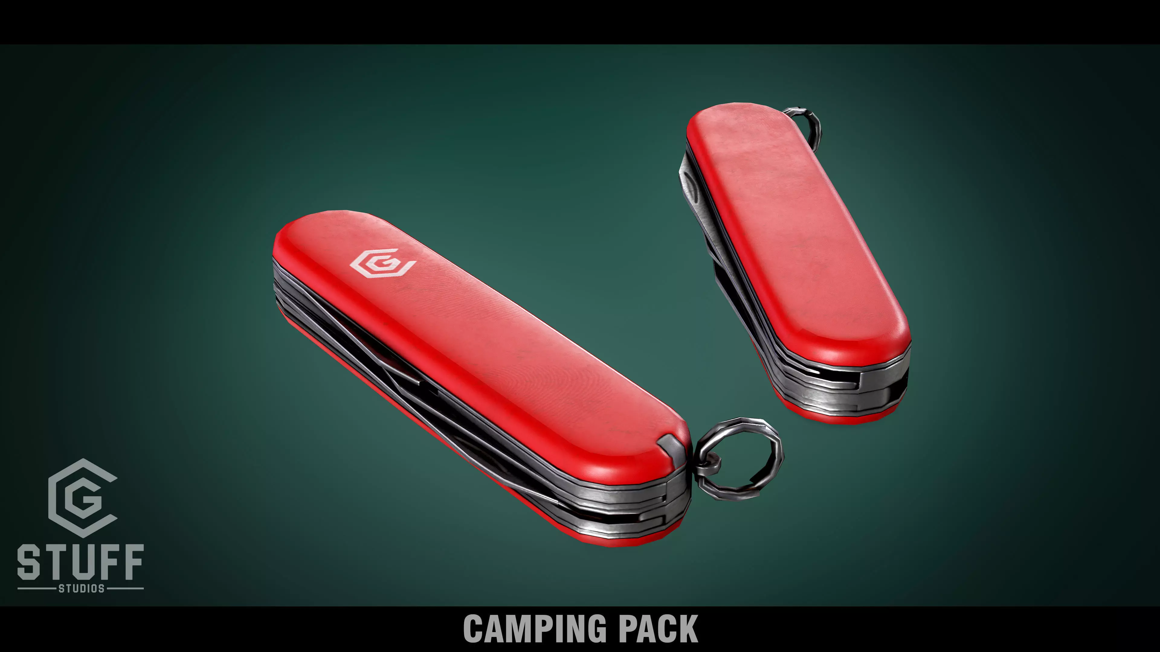 Pocket Knife Low-poly 3D model