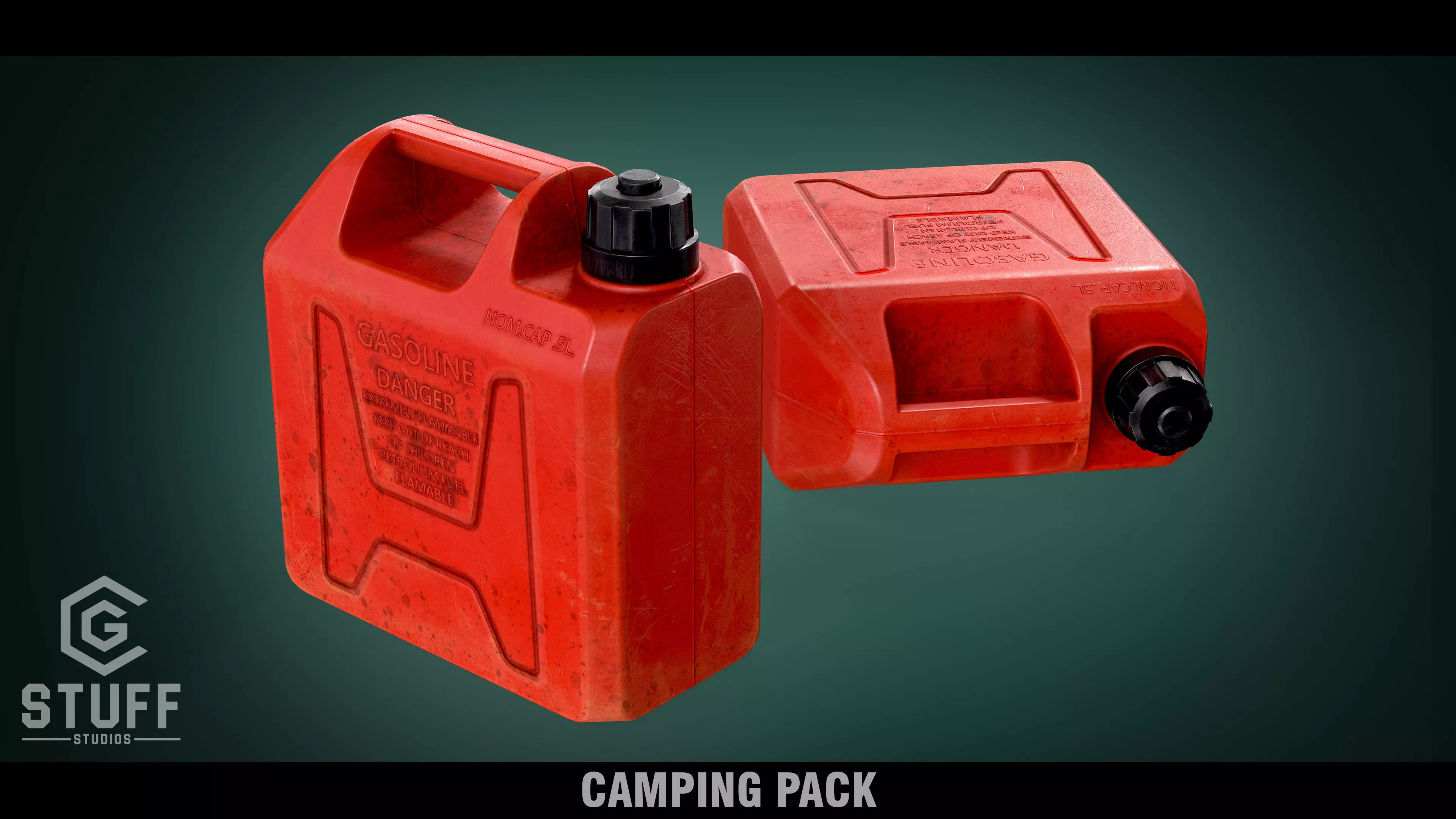 Fuel Can Low-poly 3D model