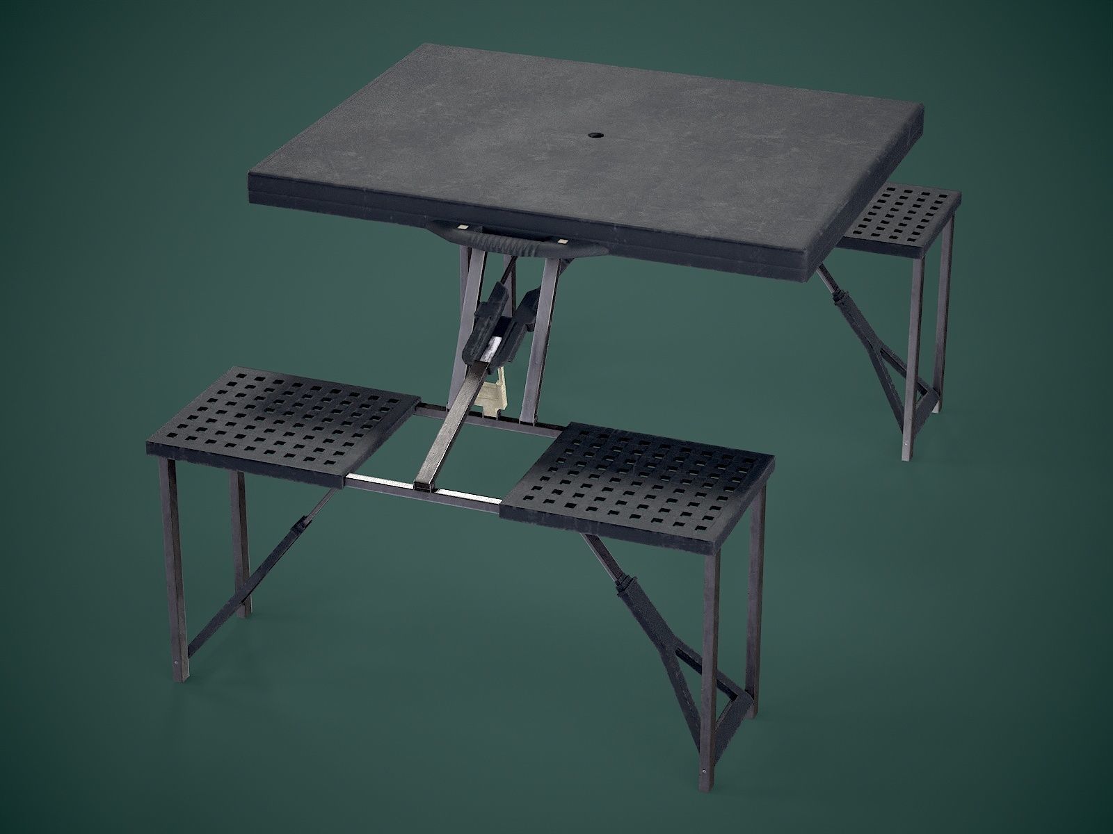 Seat Table Low-poly 3D model_8