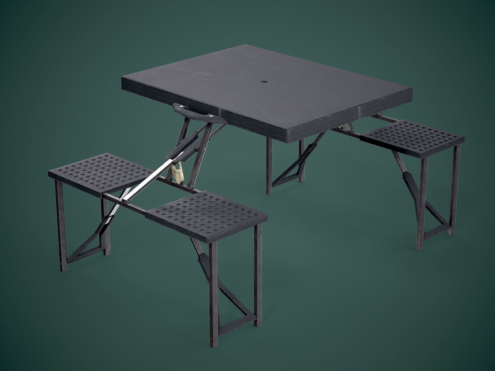 Seat Table Low-poly 3D model_2