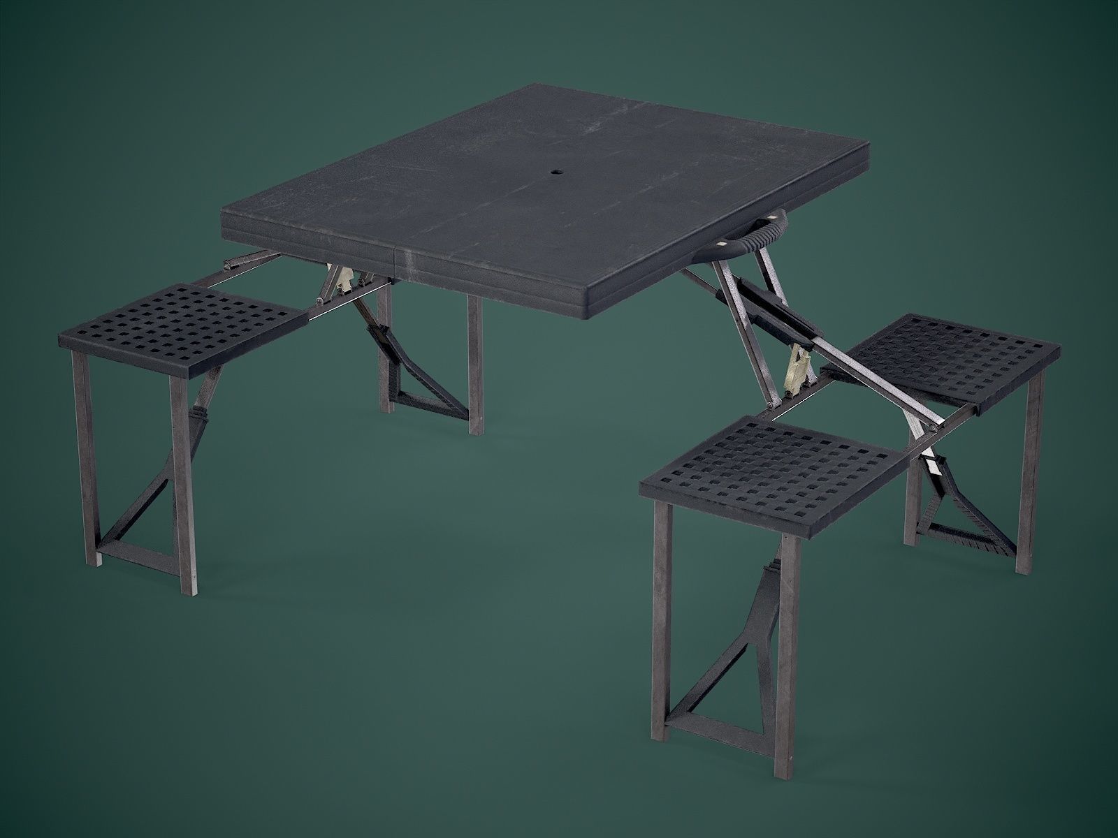 Seat Table Low-poly 3D model_6