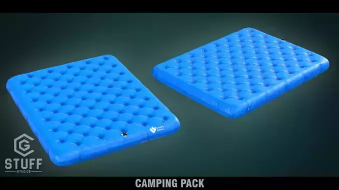 Air Mattress Low-poly 3D model