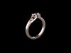  Heart shaped custom ring 3D print model_1