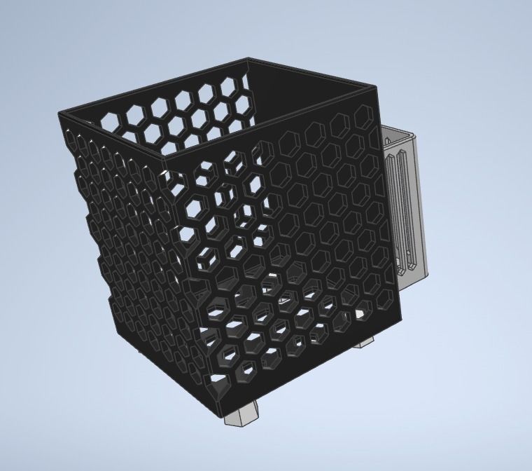 Kitchen Utensils Drying Basket Box 3D print model_1