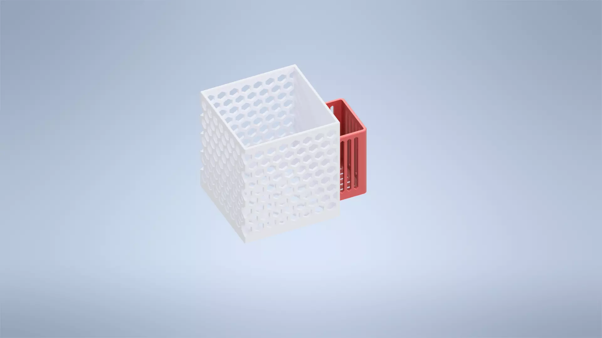 Kitchen Utensils Drying Basket Box 3D print model_0