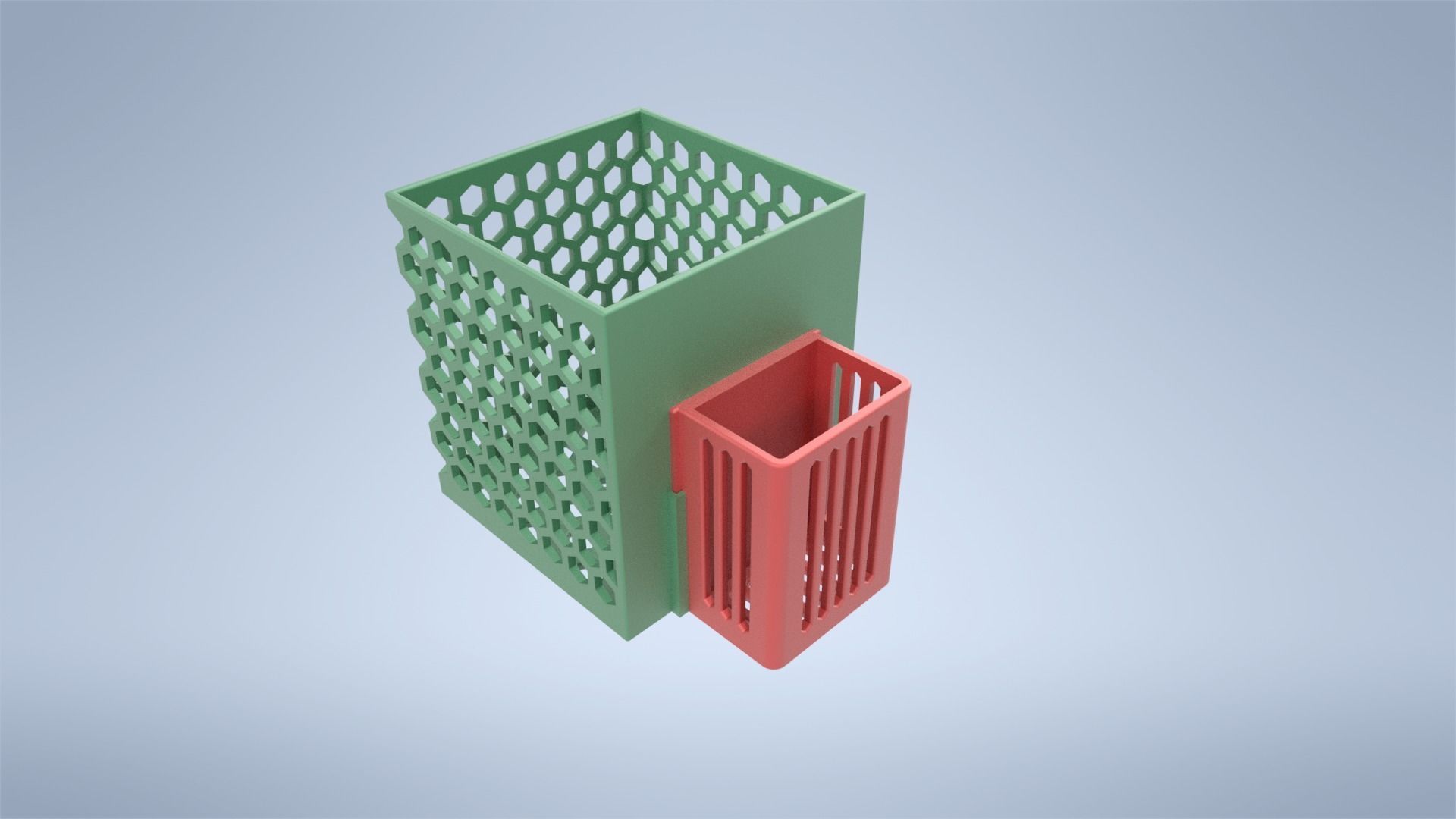 Kitchen Utensils Drying Basket Box 3D print model_6