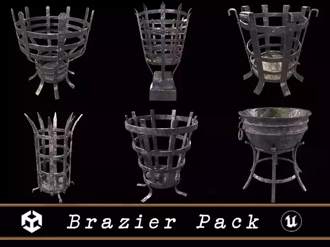 Brazier Pack 3D Model Collection
