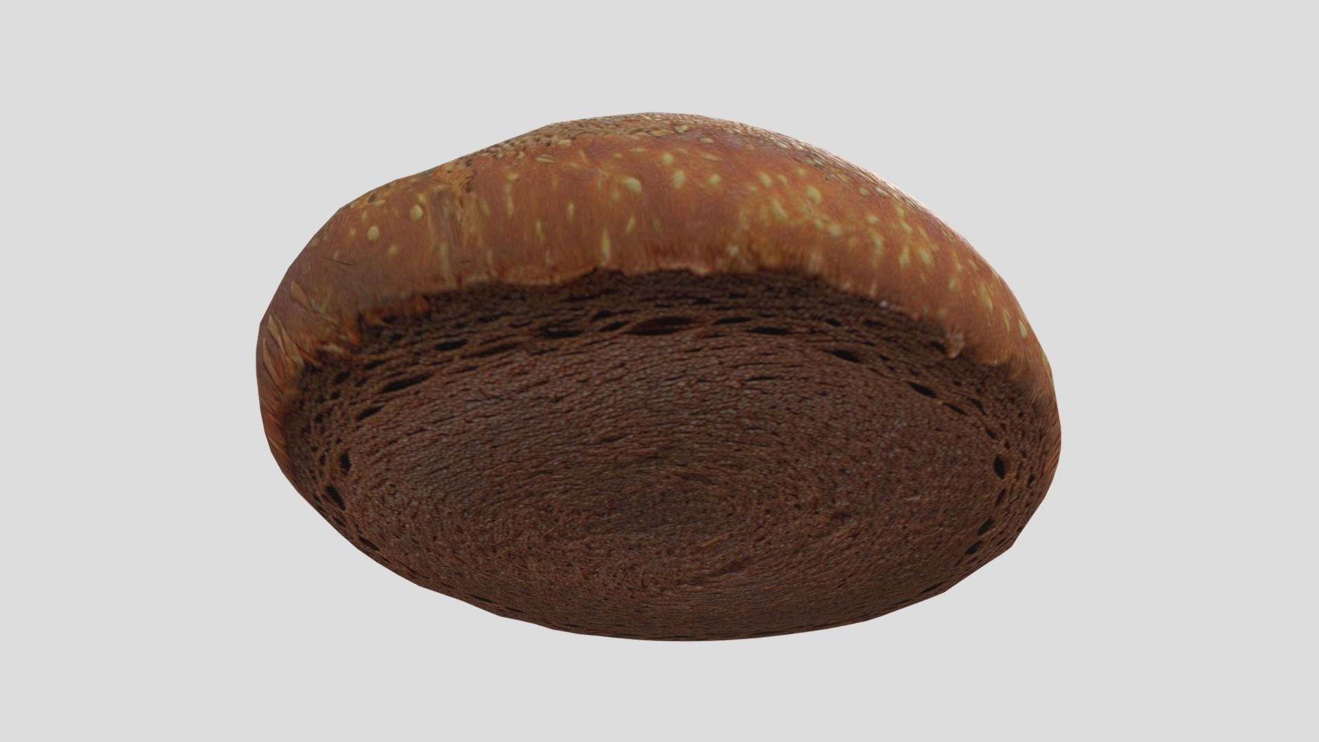 Rye Bread 3 Low-poly 3D model_7
