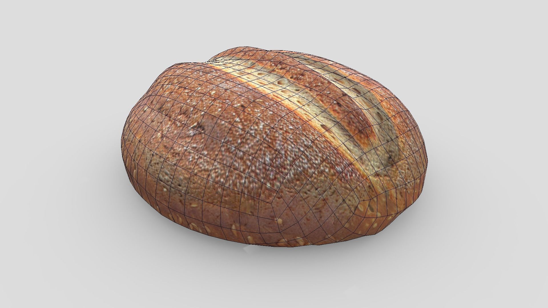 Rye Bread 3 Low-poly 3D model_6