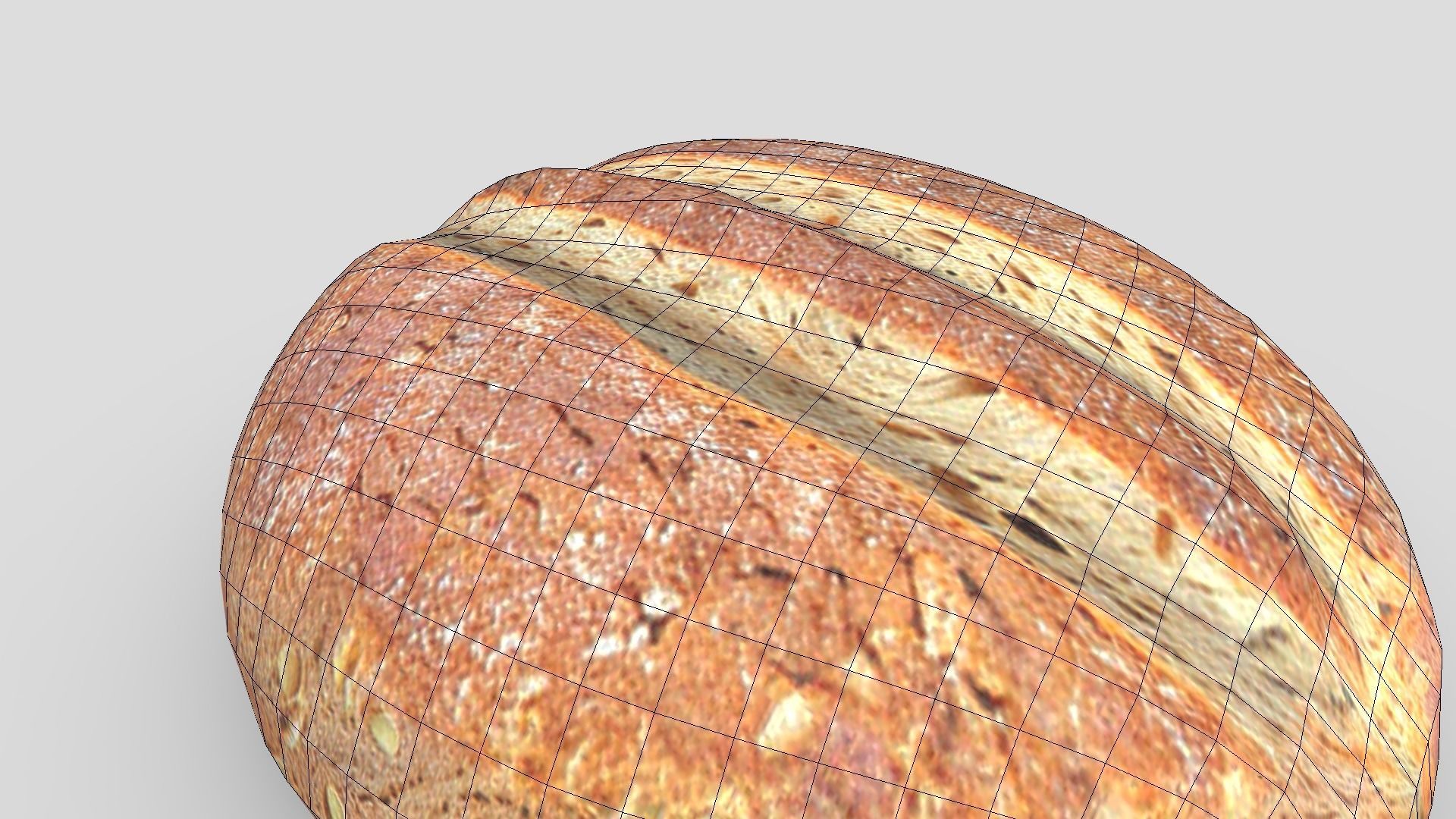 Rye Bread 3 Low-poly 3D model_10