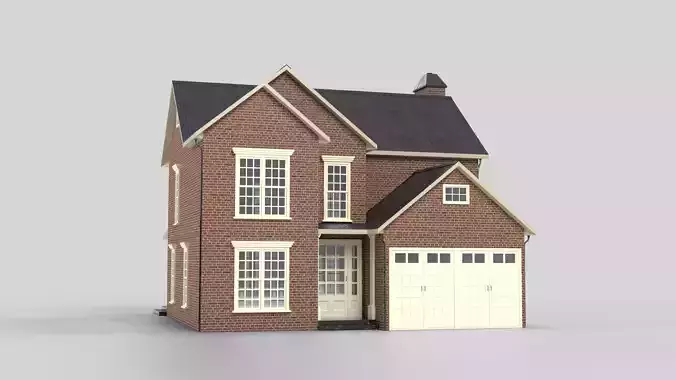British House Design 07T4  Low-poly 3D model