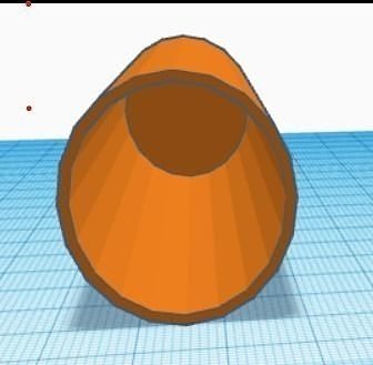Inkless pen tube with hole 3D print model