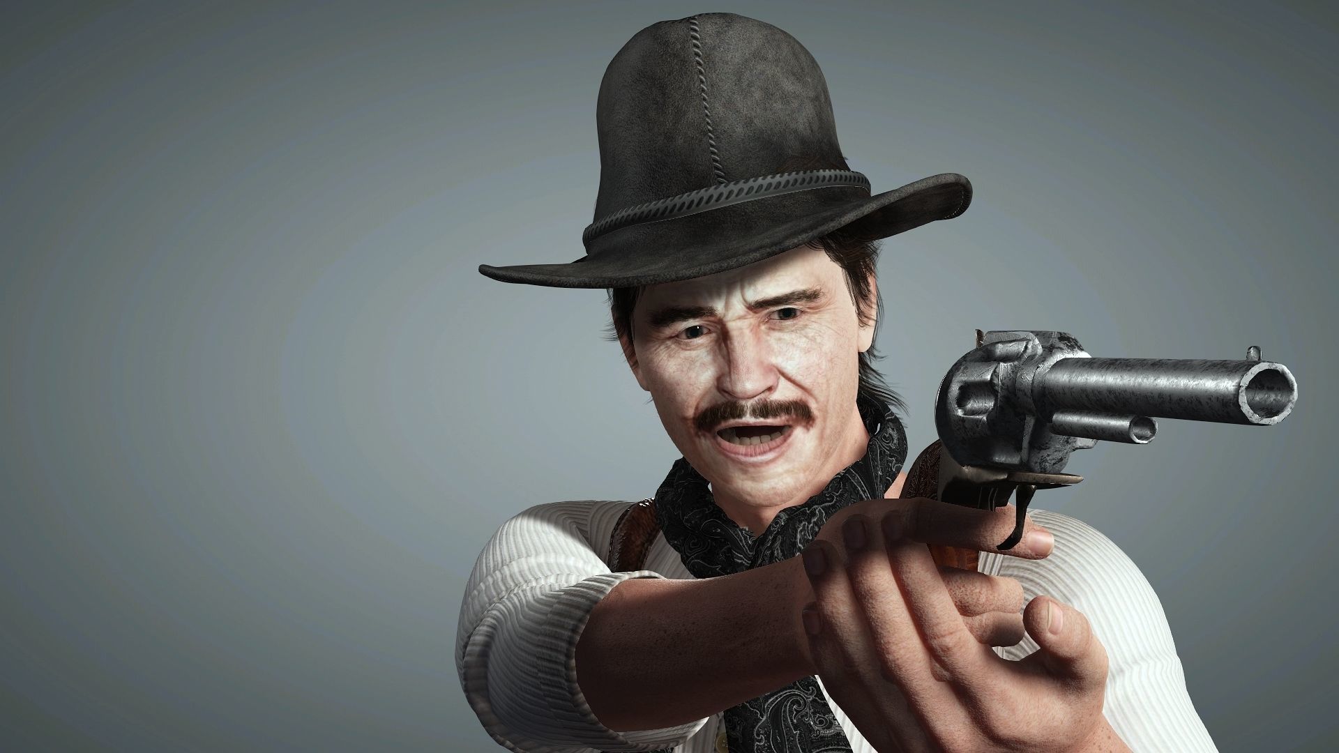 cowboy High quality character full Rigged and Animated  3D model_4