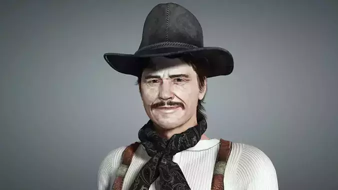 cowboy High quality character full Rigged and Animated 