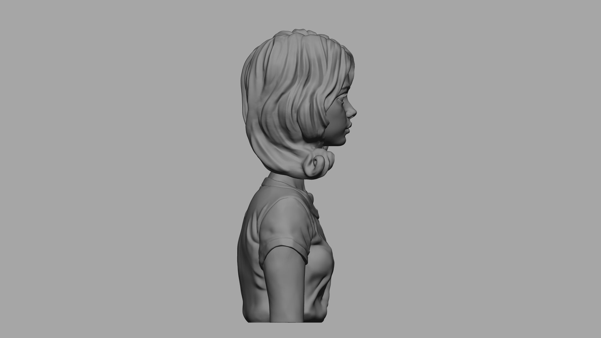 Female Bust 013 3D print model_12